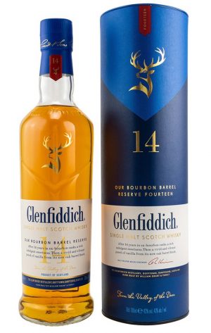 GLENFIDDICH 14 Y BOURBON BARREL +GB 40% 0.700L