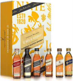 JOHNNIE WALKER ADVENT GIFT PACK 12x5cl 40% 0.600L