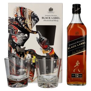 JOHNNIE WALKER BLACK LABEL+2GLASSE 12Y 40% 0.7L