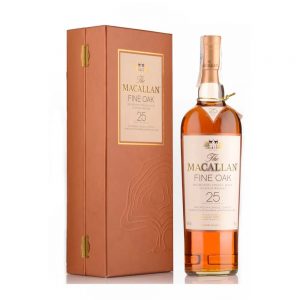 MACALLAN 25 YO FINE OAK WOODEN BOX 43% 0.700L