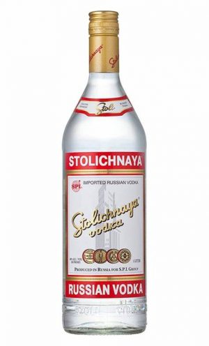 STOLICHNAYA RUSSIAN VODKA 40% 1.0L